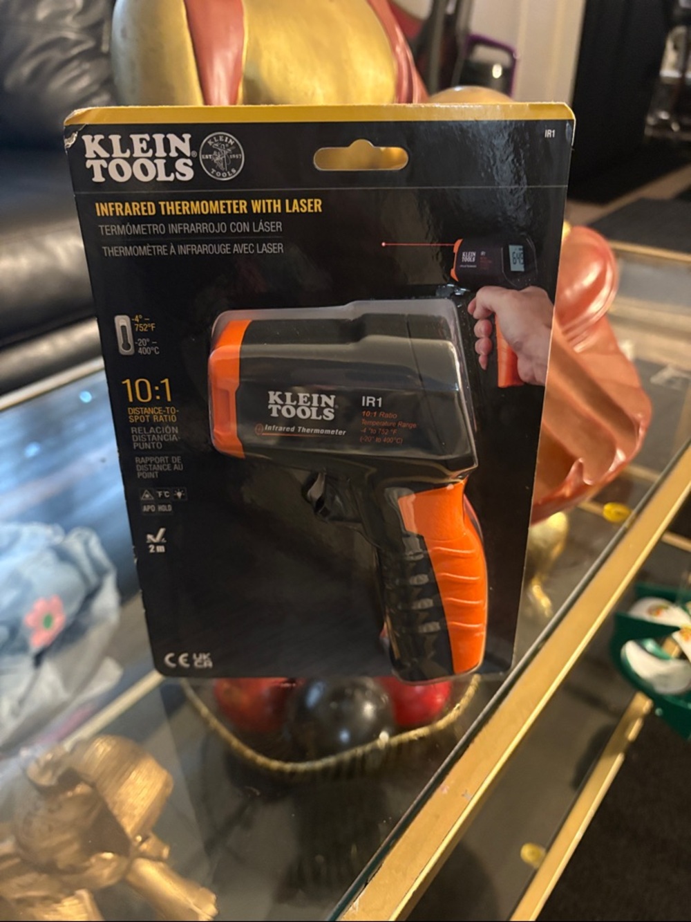 Klein Tools IR1 Infrared Thermometer - Black & Orange Handheld